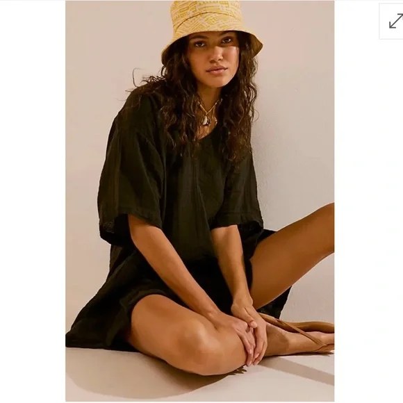 Free People Black So Lively Swim Coverup - Picture 2 of 4